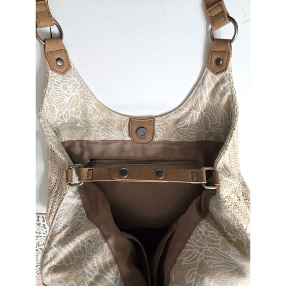 Sakroots Women's Roma Straw Small Shopper Like New Boho Bucket Bag - Picture 7 of 7